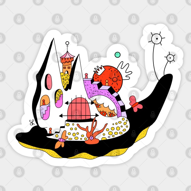 Mr. Snail Sticker by ShelbyWorks